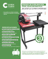 NUEVA MÁQUINA ✅- Plancha neumatica Dual 32x45 cm - sería 2.0 color make