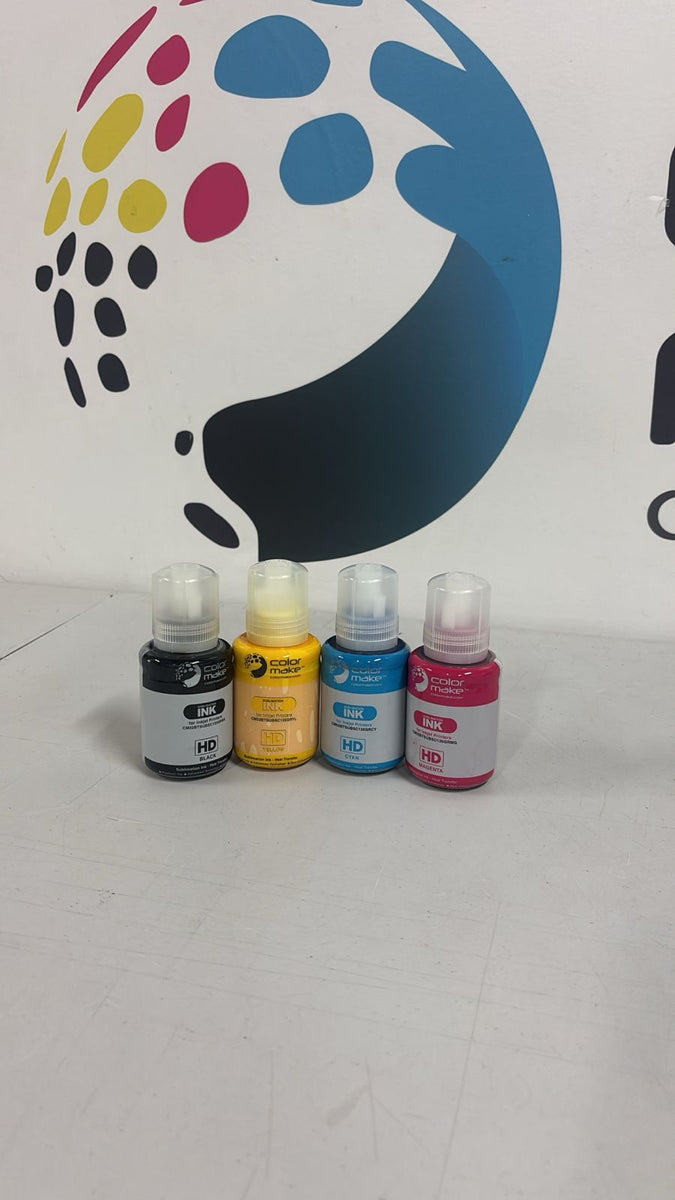 KIT de Tintas ( x4 ) de sublimación COLOR MAKE - 135ml – ColorMake Colombia