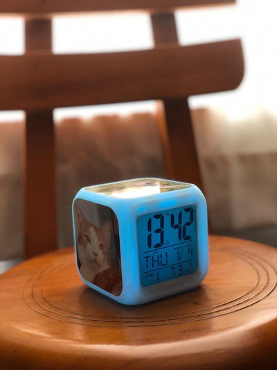 Reloj despertadon con led para sublimacion