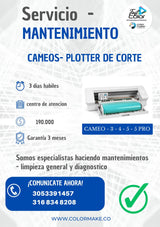 SERVICIO DE MANTENIMIENTO - CAMEO - PLOTTER DE CORTE - FAST COLOR 🇨🇴🔥