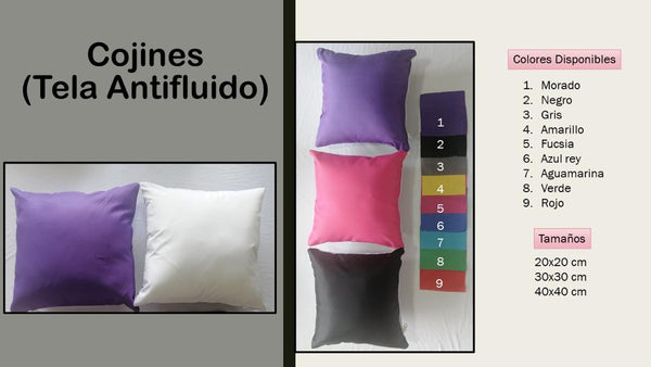 COJINES DE SUBLIMACION ( CON RELLENO ) ( 20X20) – ColorMake Colombia